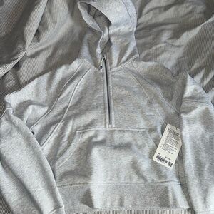 Lululemon Scuba oversized half zipped cropped